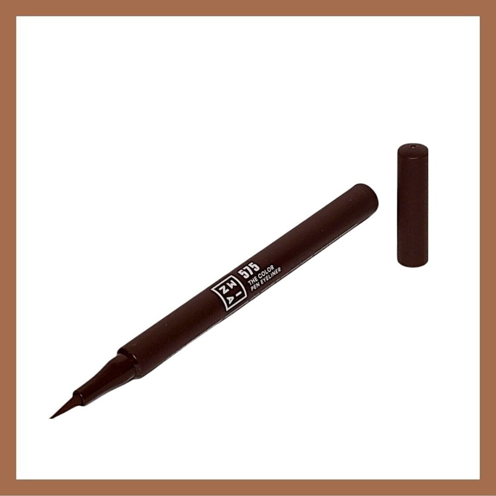 3ina The Color Pen Eyeliner In Shade 575 Brown Full Size New Liquid Felt Tip